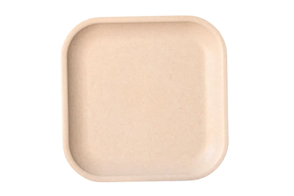 Begrenztes Angebot Croppie 20 cm Quadrat Teller - naturel