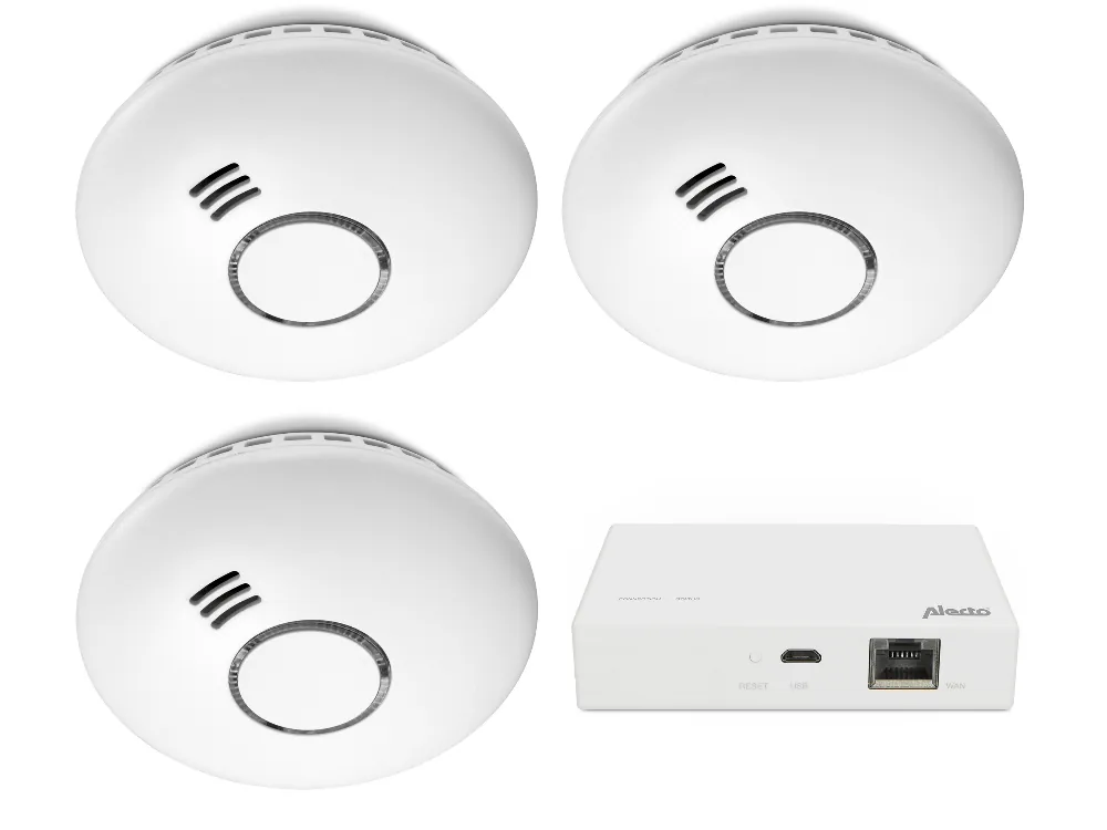 Alecto SMART-SMOKE10 Set mit 3 Rauchmeldern Sonderangebot