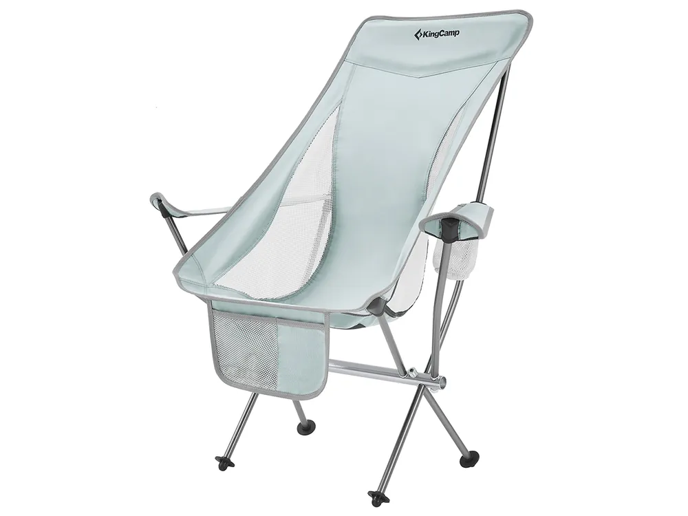 Markenprodukt KingCamp Cataby Deluxe Faltstuhl - Light Grey