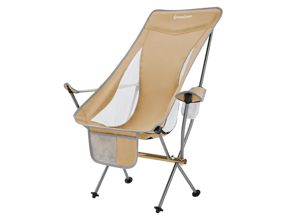 KingCamp Cataby Deluxe Faltstuhl - Beige Top-Seller