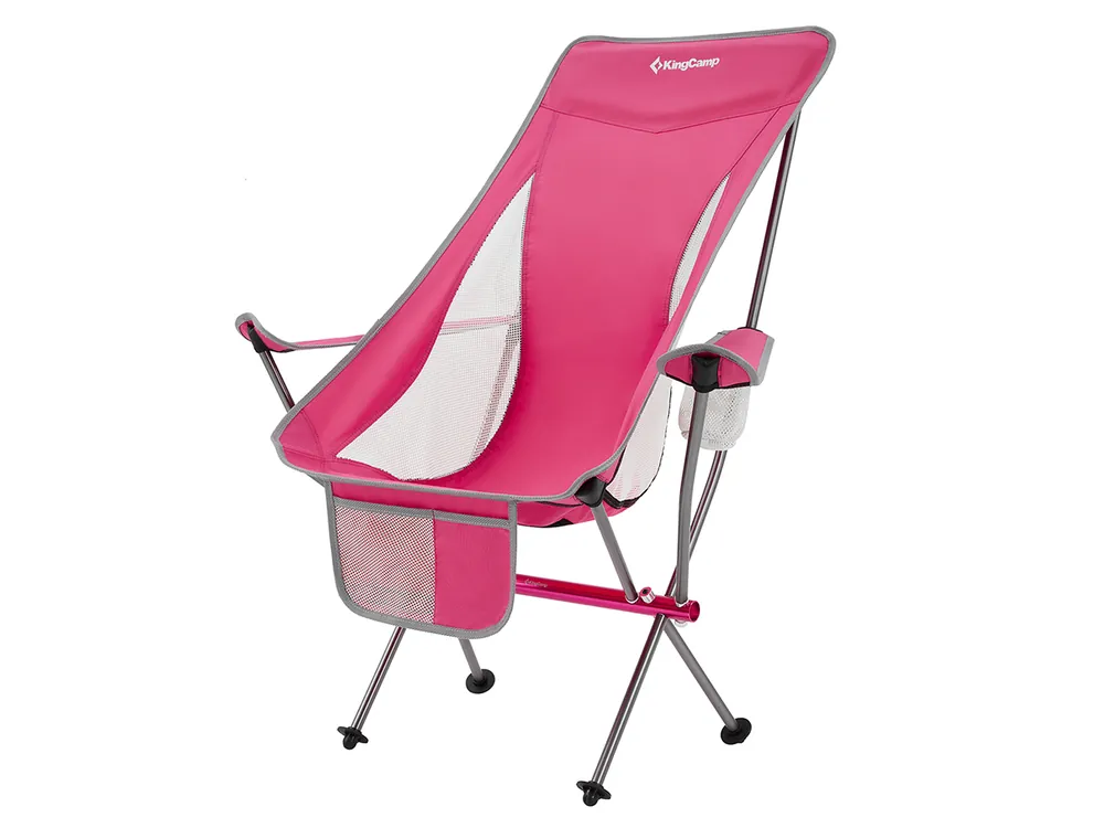 Versand Am Gleichen Tag KingCamp Cataby Deluxe Faltstuhl - Rose Red