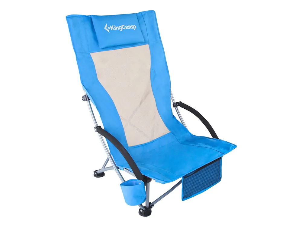 KingCamp High Beach Chair - Blue Expressversand