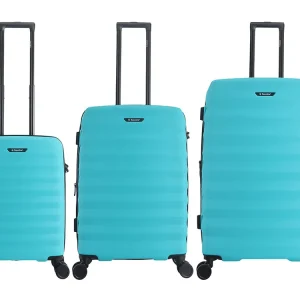 Saxoline Flow 57/77/79 cm Reisekoffer - Turquoise Schnäppchen
