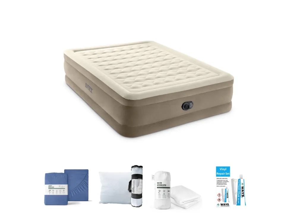 Intex Ultra Plush 203 x 152 cm Luftmatratzen-Set - 5-teilig Super-Preis