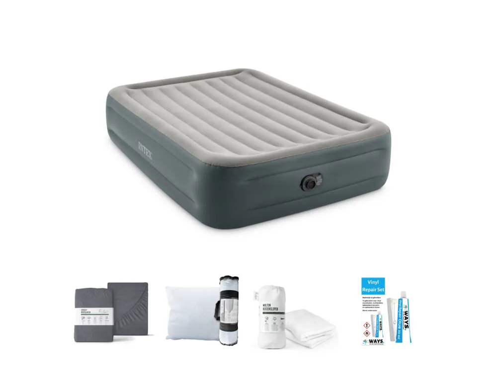 Intex Essential Rest 203 x 152 cm Luftmatratzen-Set - 5-teilig Knallerangebot