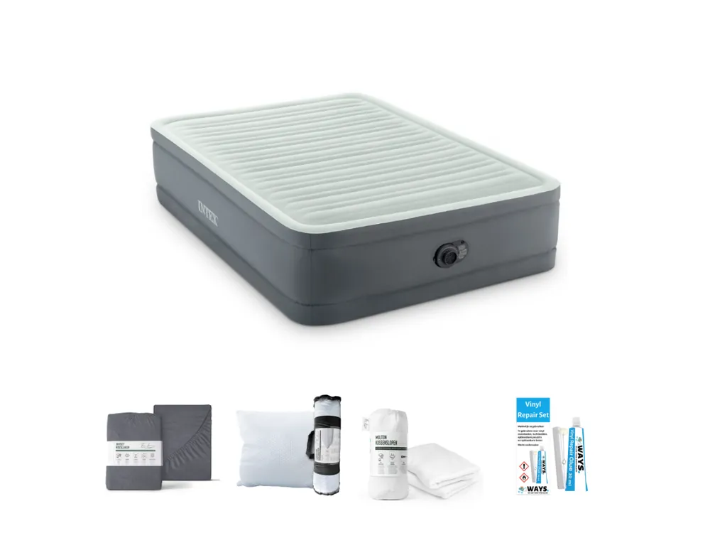 Intex PremAire I 191 x 137 cm Luftmatratzen-Set - 5-teilig Angebot