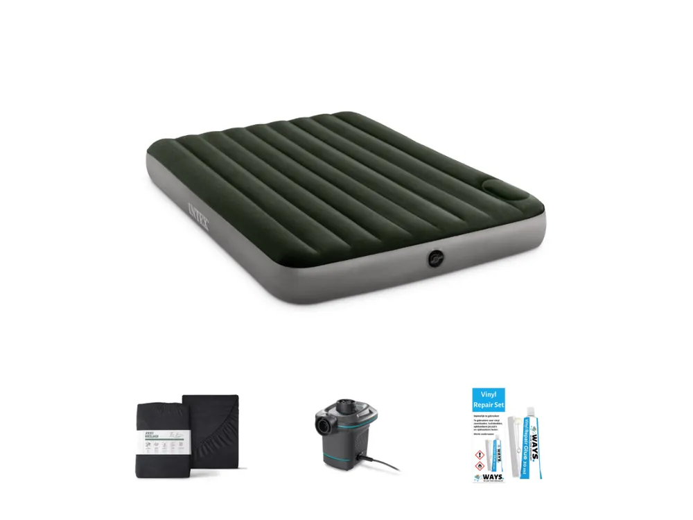 Sonderaktion Intex Downy 203 x 152 cm Luftmatratzen-Set - 4-teilig