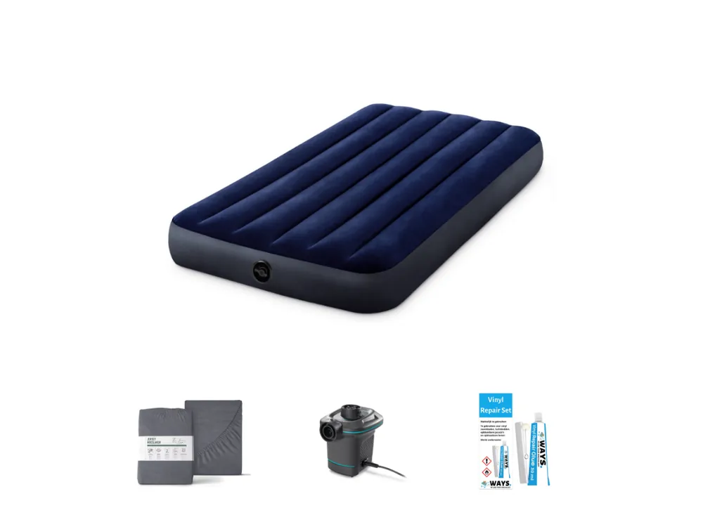 Heißes Angebot Intex Classic Downy 191 x 99 cm Luftmatratzen-Set - 4-teilig
