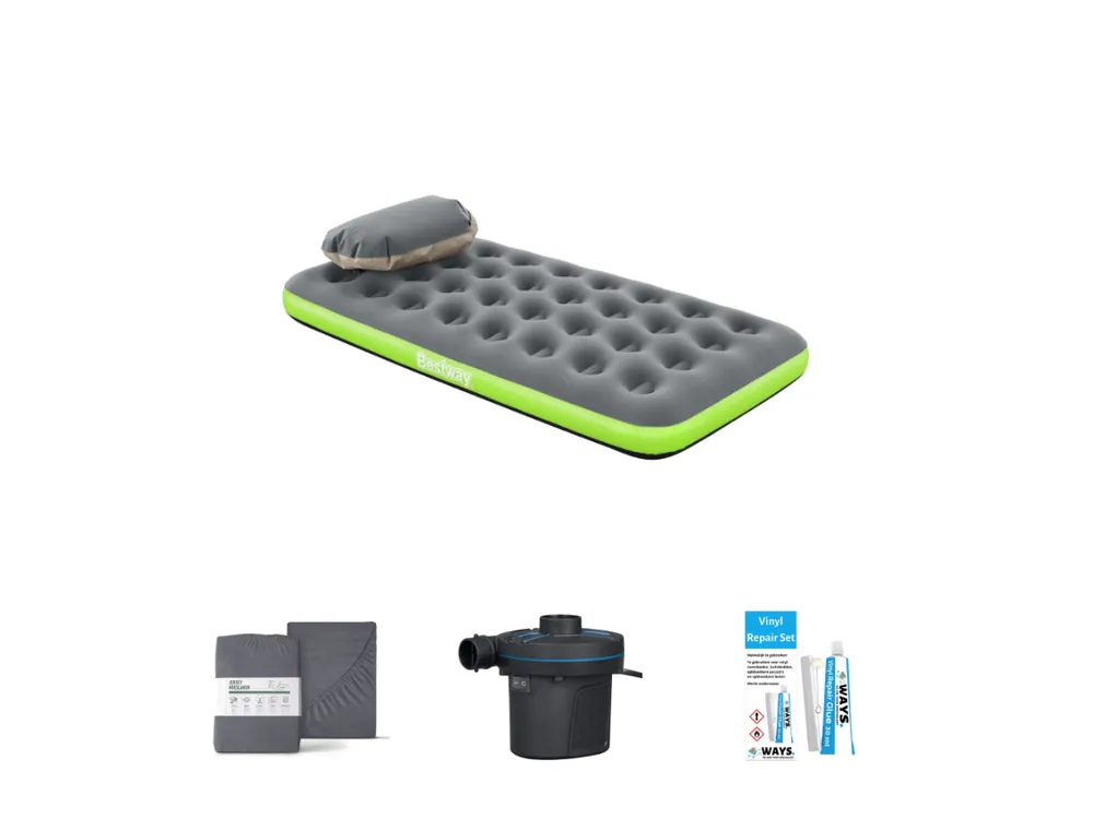 Bestway Roll & Relax 188 x 99 cm Luftmatratzen-Set - 4-teilig Echt