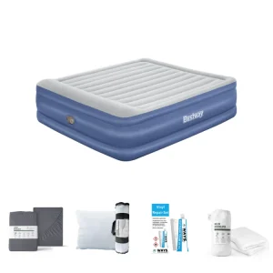 Preiswert Bestway Tritech King 203 x 152 cm Luftmatratzen-Set - 5-teilig