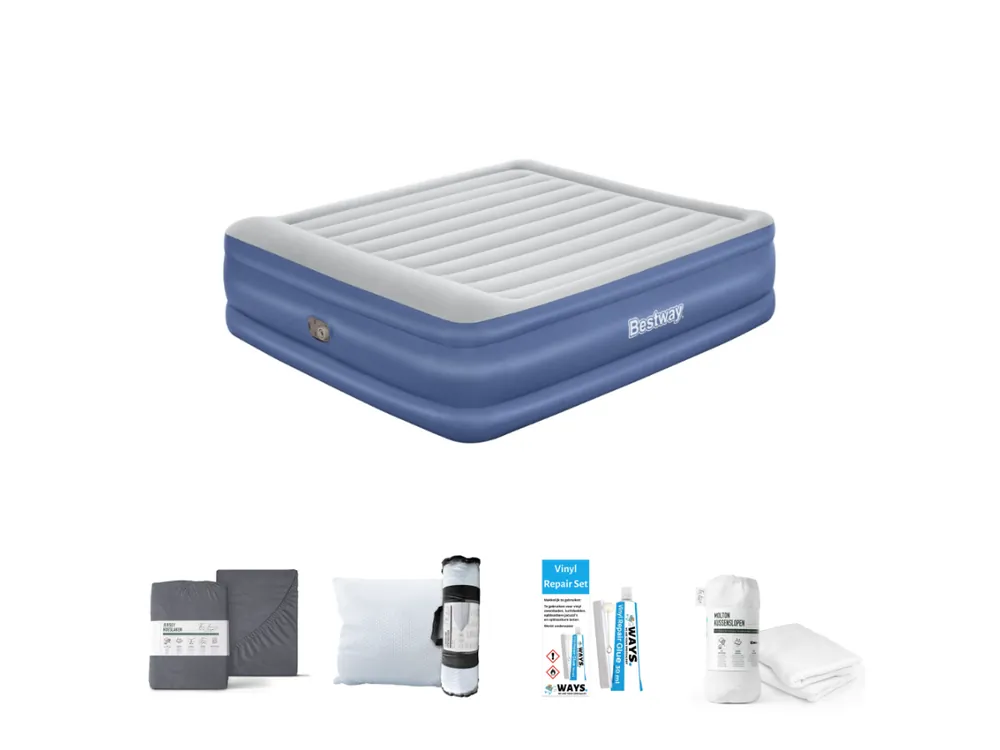 Preiswert Bestway Tritech King 203 x 152 cm Luftmatratzen-Set - 5-teilig