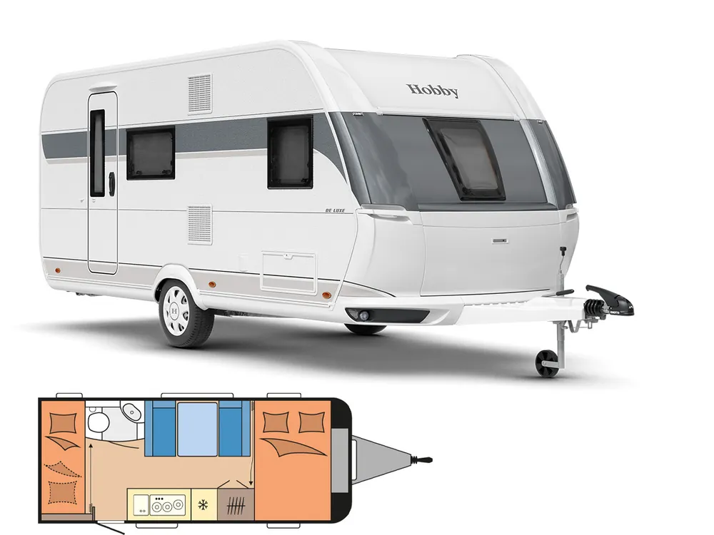 Must-Have Hobby De Luxe 490 KMF 2026 Wohnwagen