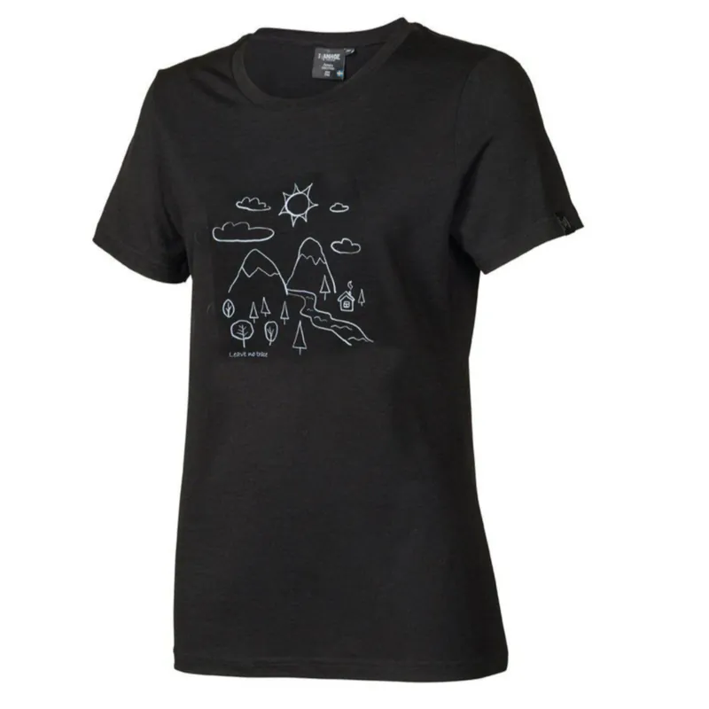 Ivanhoe cilla outdoor damen t-shirt - schwarz Sale