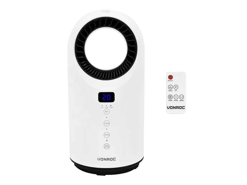 Vonroc 1500 watt Bladeless Elektroheizung - White Nur Für Kurze Zeit