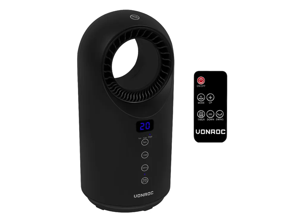 Günstig Vonroc 1500 watt Bladeless Elektroheizung - Black