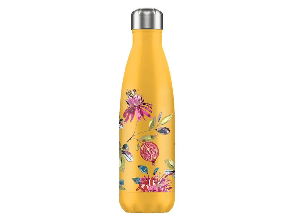 FLASKE 500 ml Edelstahl Trinkflasche - Sunny Blossom Online Kaufen