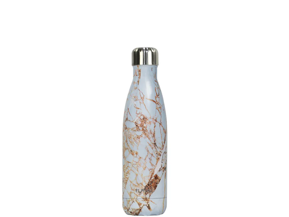 FLASKE 500 ml Trinkflasche aus Edelstahl - Marble Shine Abverkauf