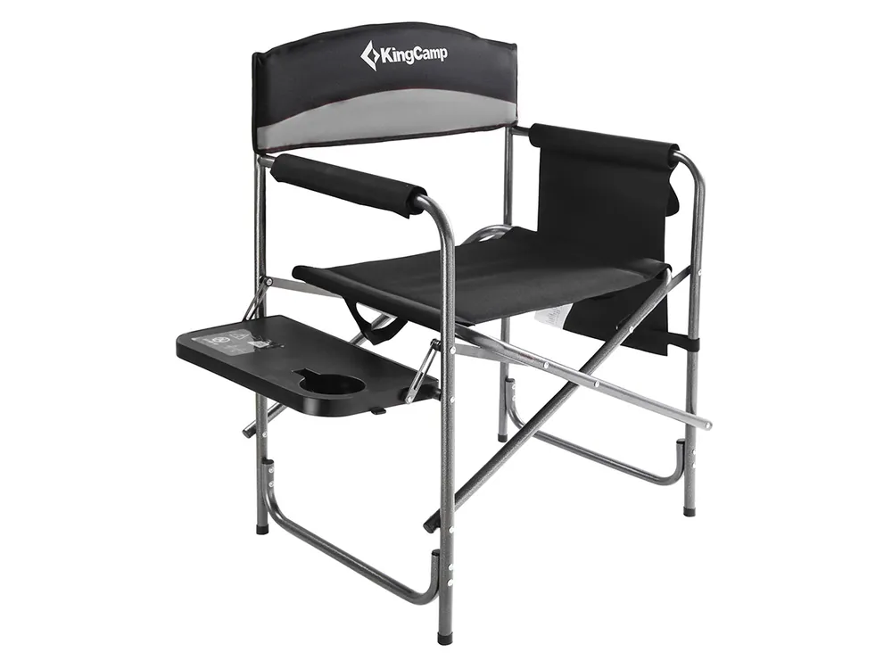 KingCamp Luxus Director Chair - Black Top-Seller
