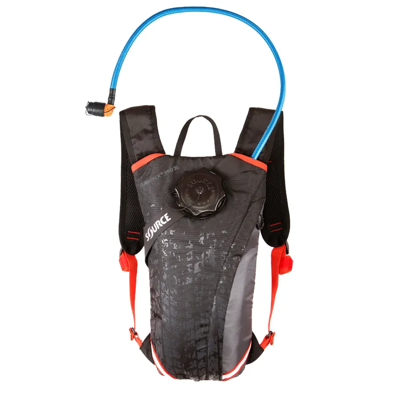 Top-Angebot Source durapack pro 3l trinkrucksack - grau-schwarz-fiesta