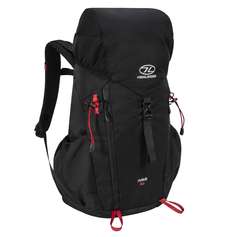Highlander ivar 30l herren rucksack - schwarz Geprüft