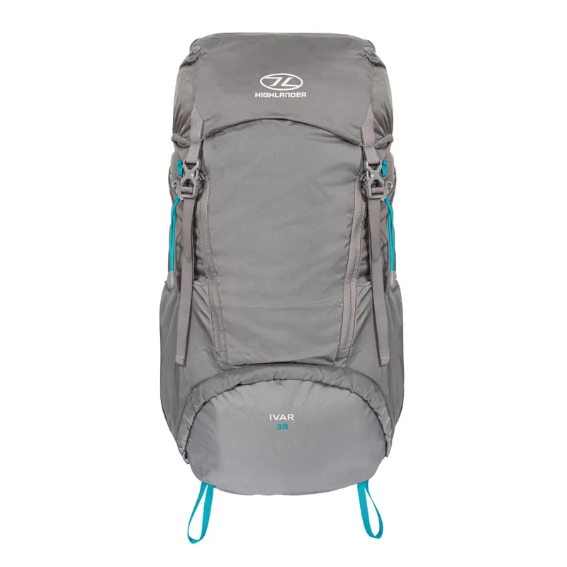 Expressversand Highlander ivar 38l damen rucksack - grau