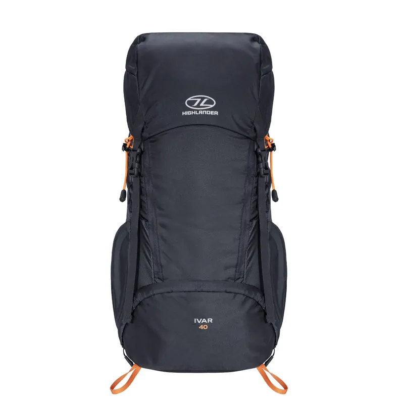 Markenprodukt Highlander Ivar 40L Herren Rucksack - Schwarz