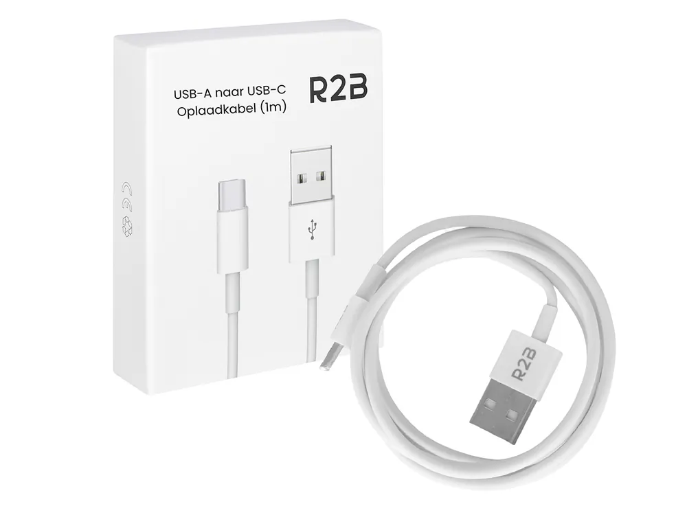 Meistverkauft R2B 1 Meter Weißes USB-A zu USB-C Kabel
