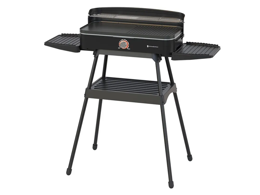 Meistverkauft KitchenBrothers 2-in-1 Elektro-Grill - Black