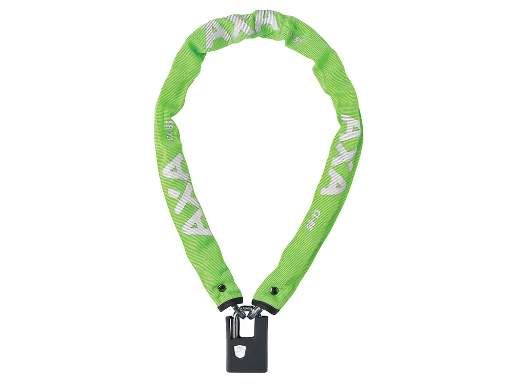 Garantierte Lieferung AXA Clinch 85cm ø6mm Kettenschloss - Green