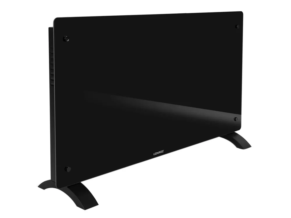 Vonroc 2500 watt glasplatten-konvektorheizgerät - Black Preisreduziert