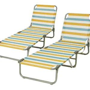 Jetzt Kaufen HEM aluminium verstellbare klappliege - Set von 2