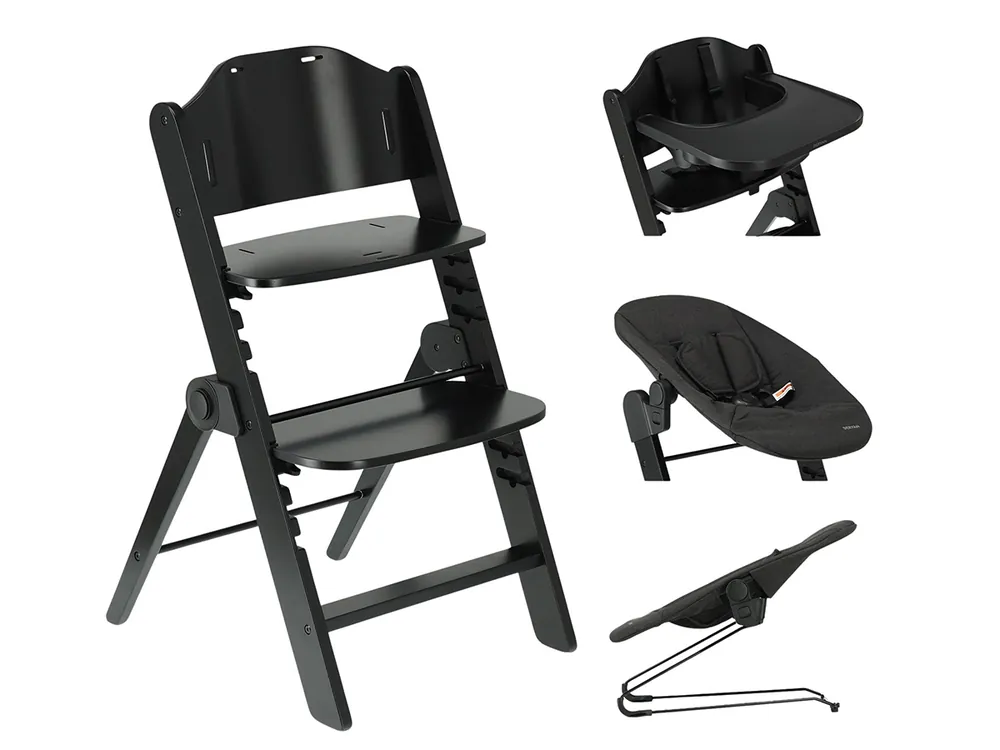Deryan Odin Hochstuhl mit Wippe - Black Sale
