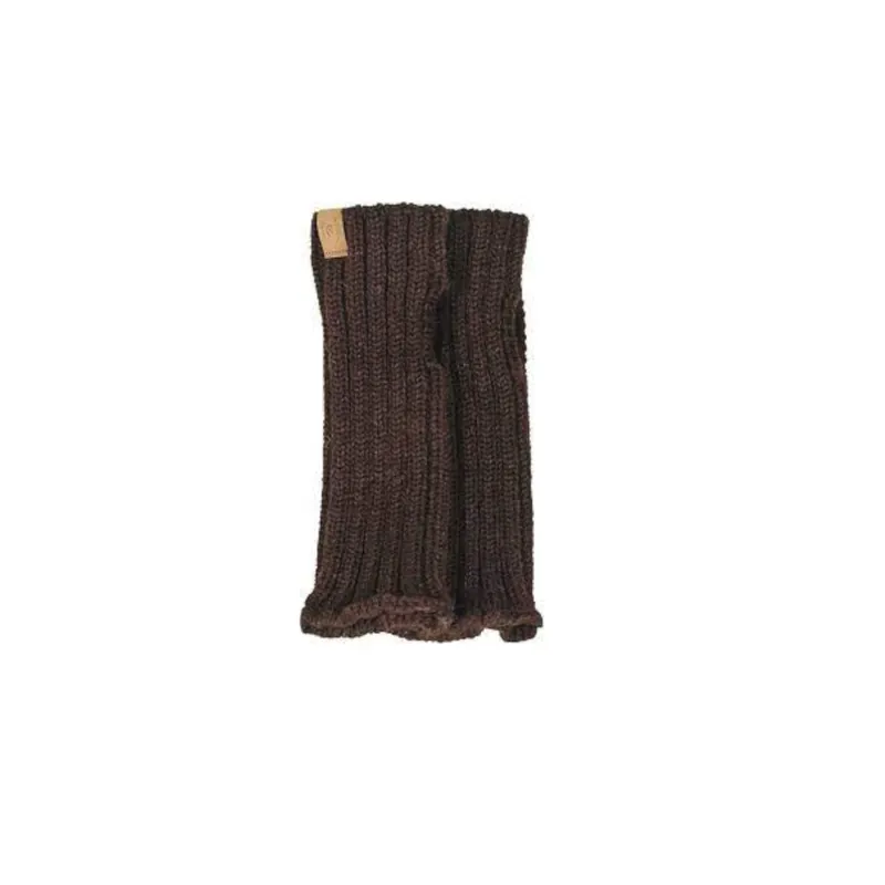 Ivanhoe Coffe Bean gestrickter Wolle Handwärmer - Brown Nur Für Kurze Zeit