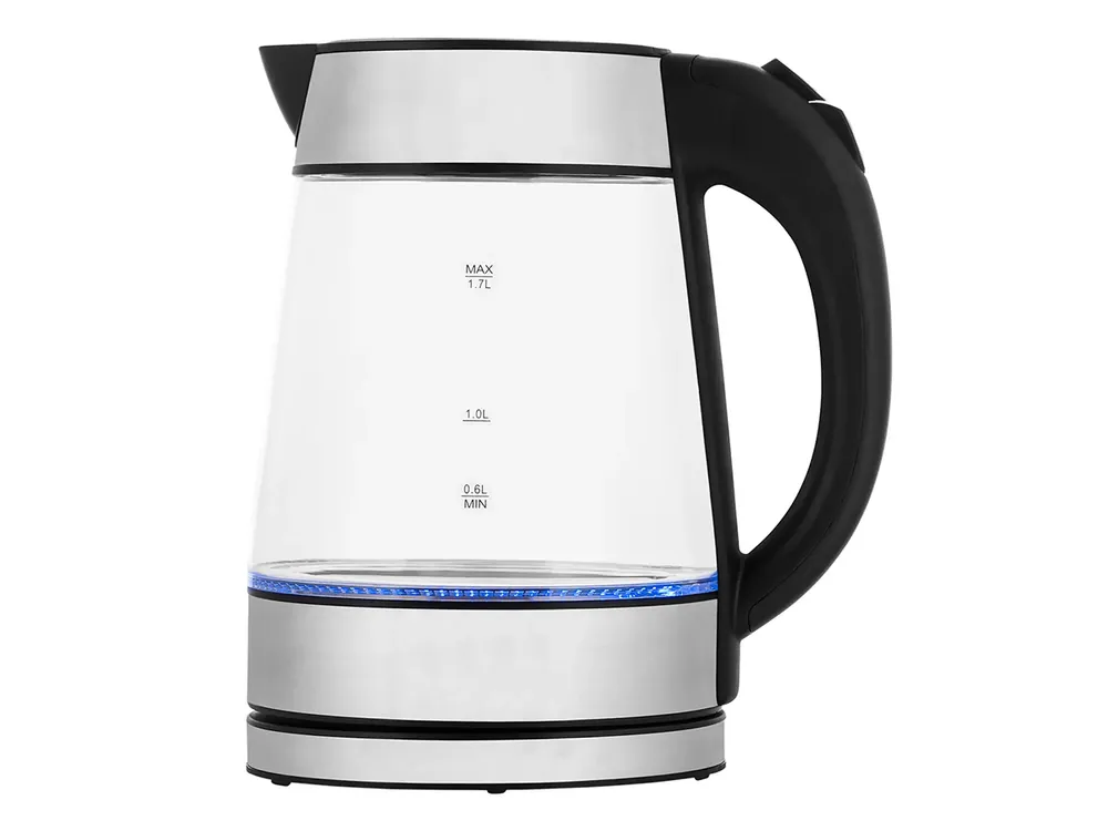 KitchenBrothers Glas Wasserkocher 1.7L - Stainless Steel Angebot