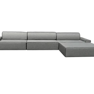 Must-Have ARKO Dreifach-Chaiselongue-Modulsofa - 360 x 160 cm Grau