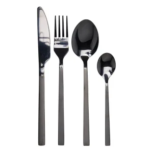 Top-Angebot Excellent Houseware 16-teiliges Besteckset - Black