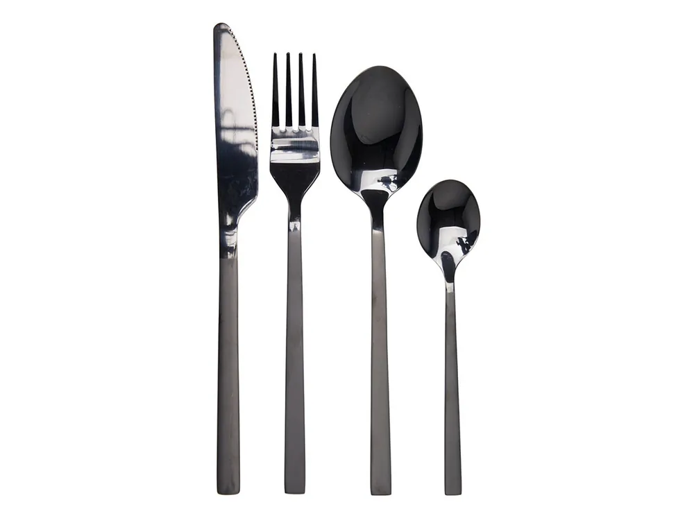 Top-Angebot Excellent Houseware 16-teiliges Besteckset - Black