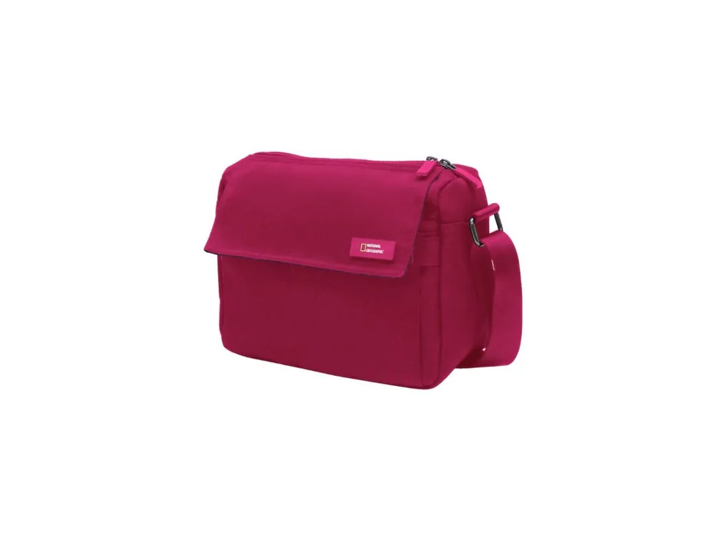Begrenztes Angebot NatGeo Academy Schultertasche - Fuchsie