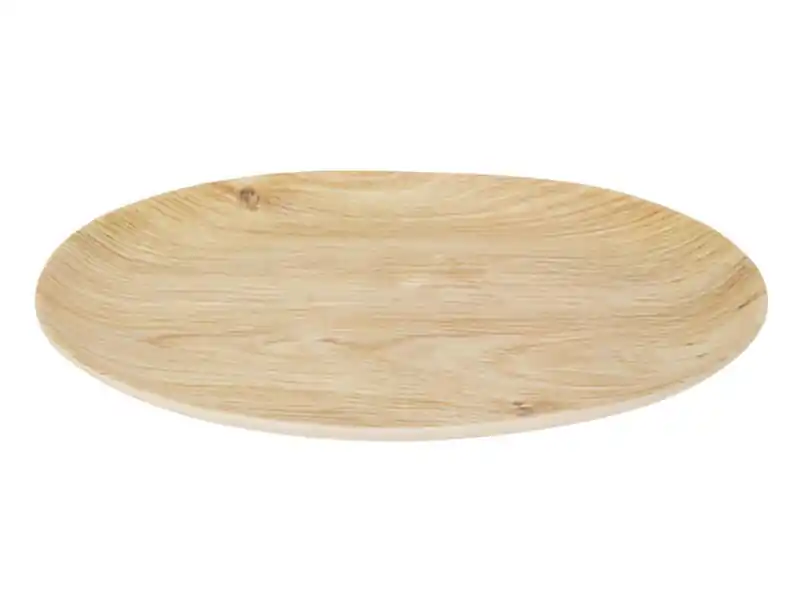 Excellent Houseware Holzoptik-Teller – Ø26 cm Schneller Versand