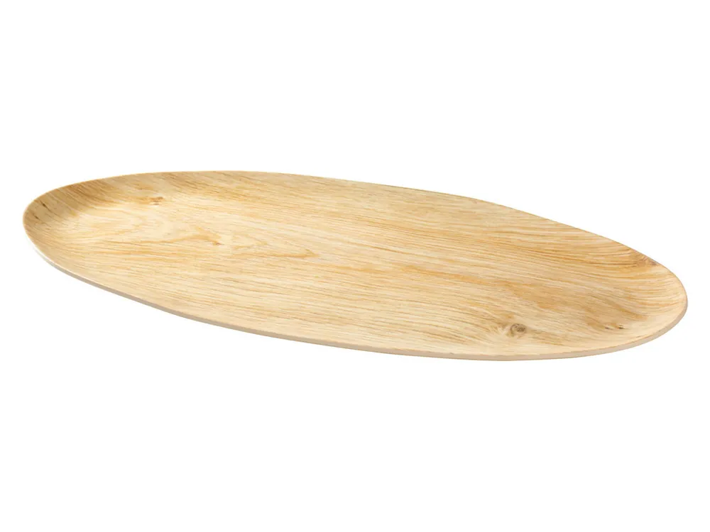 Excellent Houseware Holzoptik ovaler Teller Begrenztes Angebot