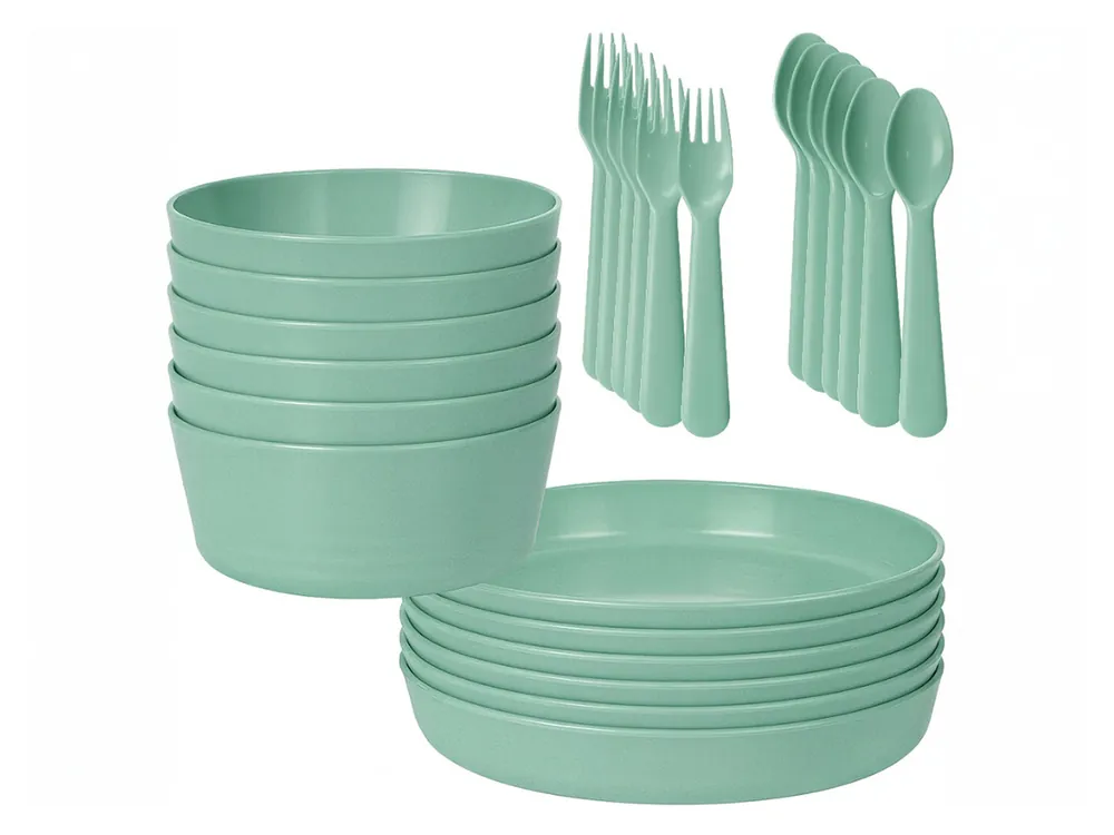 Angebot HEM 24-teiliges Geschirrset - Green