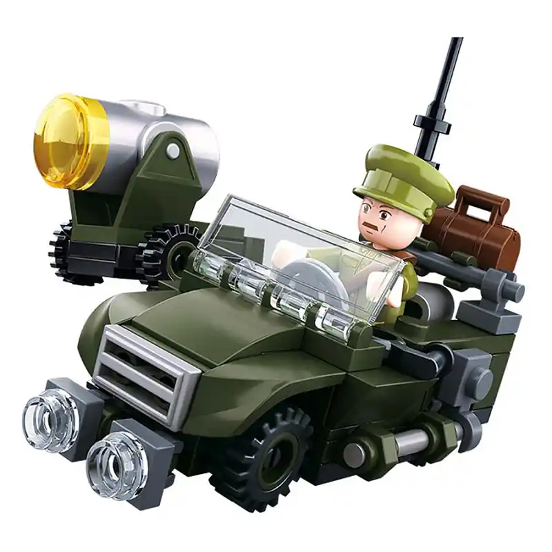Preiswert Spielzeug WWII 4-in-1 Army model B M38-B0678B