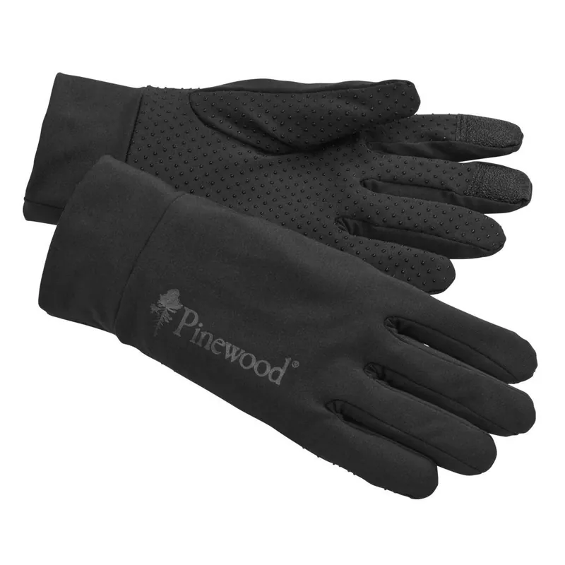 Schneller Versand Pinewood Stretch Handschuh Thin Liner schwarz Restposten
