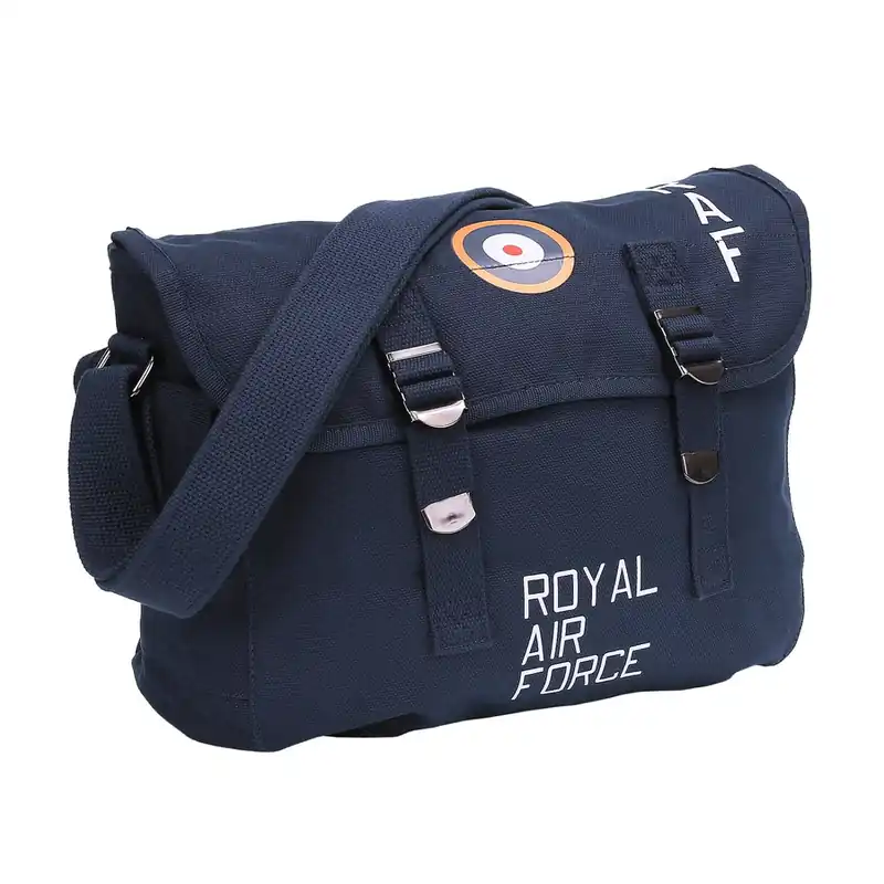 Echt Canvas Umhängetasche Shoulder Bag Royal Air Force blau