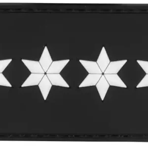Dienstgradabzeichen 3D Polizeihauptkommissar 4 Sterne weiß Behördenausweis Versand Am Gleichen Tag