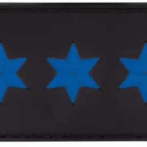 Dienstgradabzeichen 3D Polizeihauptkommissar 3 Sterne blau Restposten Abverkauf