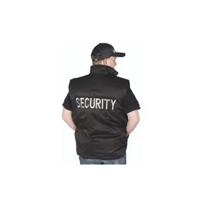 Sonderangebot Security Weste bestickt schwarz Restposten