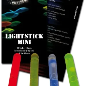 10 Stück Mini-Leuchtstab rot 4 cm 0,19€/Stück Abverkauf