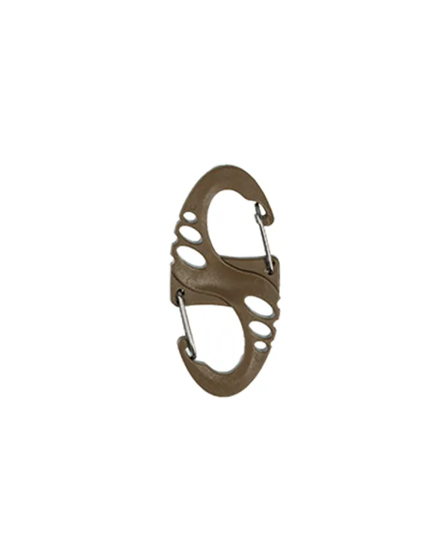 10 Stück Karabiner Tactical S-Hook coyote = 0,35 €/Stück Online Kaufen