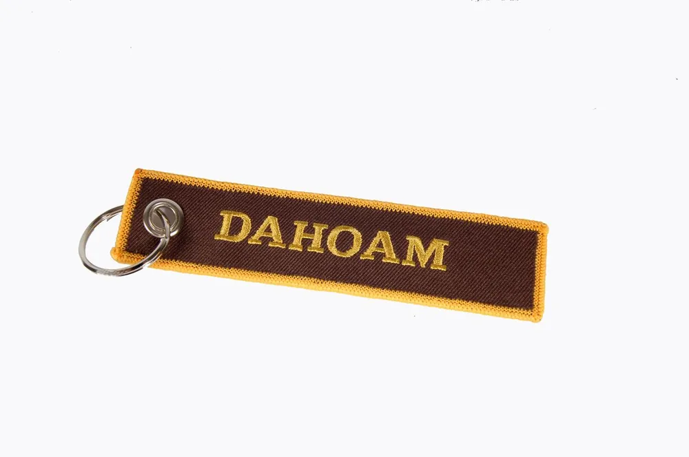 Schlüsselanhänger Dahoam gelb/braun Wochenendangebot